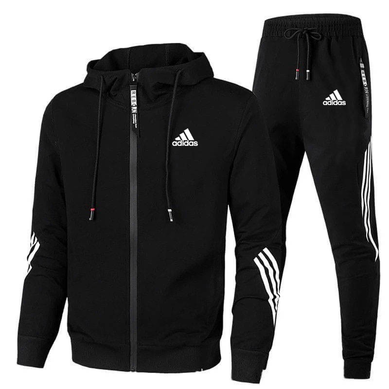 ADIDAS Male Joggers Streetwear Men Sportswear Hoodies Pants Set Spring Autumn Track Suit Clothes Tracksuit 0004