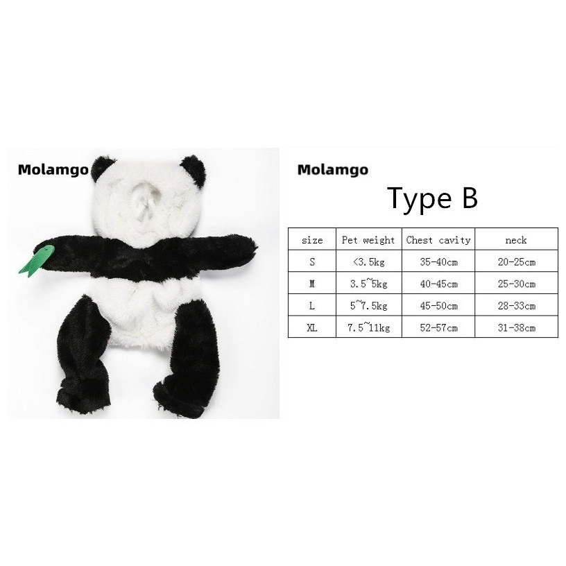 Đồ Hóa Trang Hình Gấu Trúc Đáng Yêu Dành Cho Thú Cưng