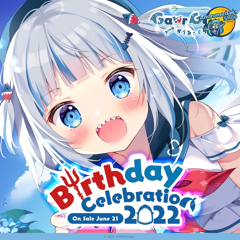Bộ kỉ niệm sinh nhật Gawr Gura Birthday Celebration 2022 Merch Complete Set