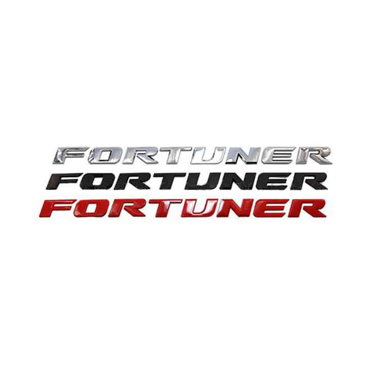 Logo chữ FORTUNER 3D nổi dán trang trí xe