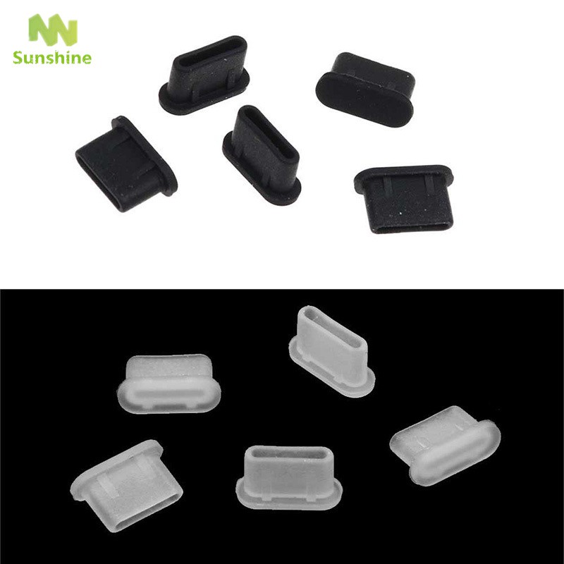 Bộ 5 đầu cắm cổng sạc Type C chống bám bụi cho điện thoại di đọng | BigBuy360 - bigbuy360.vn