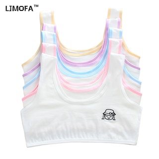 LJMOFA KIDS Trẻ em 8-16 tuổi lớn lên đồ lót mà không có một vòng thép không có đệm ngực áo lót nữ trẻ em áo sơ mi trẻ em mẫu đồ lót cô gái