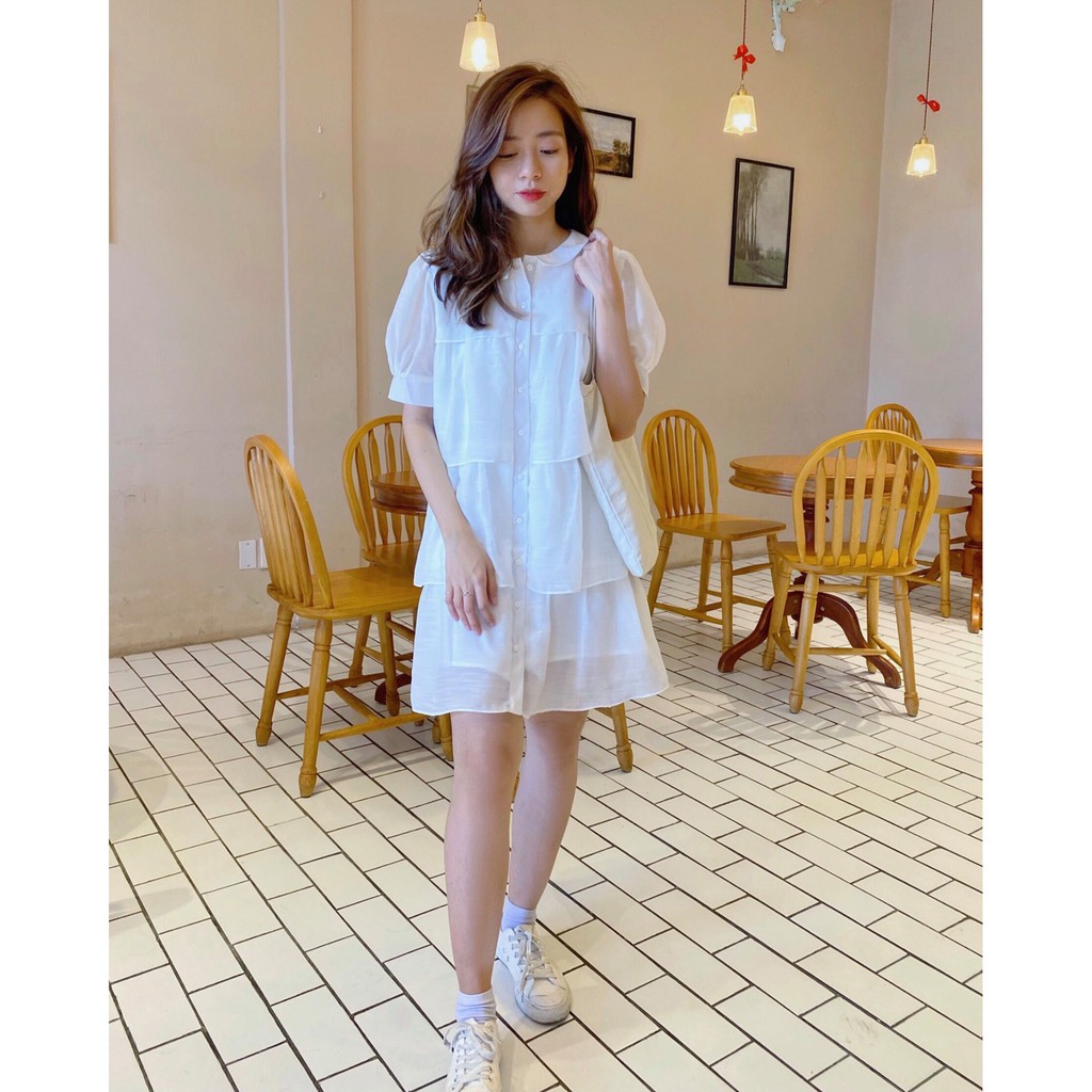 Đầm voan suông Snow Dress D057 (ảnh thật shop tự chụp) | BigBuy360 - bigbuy360.vn