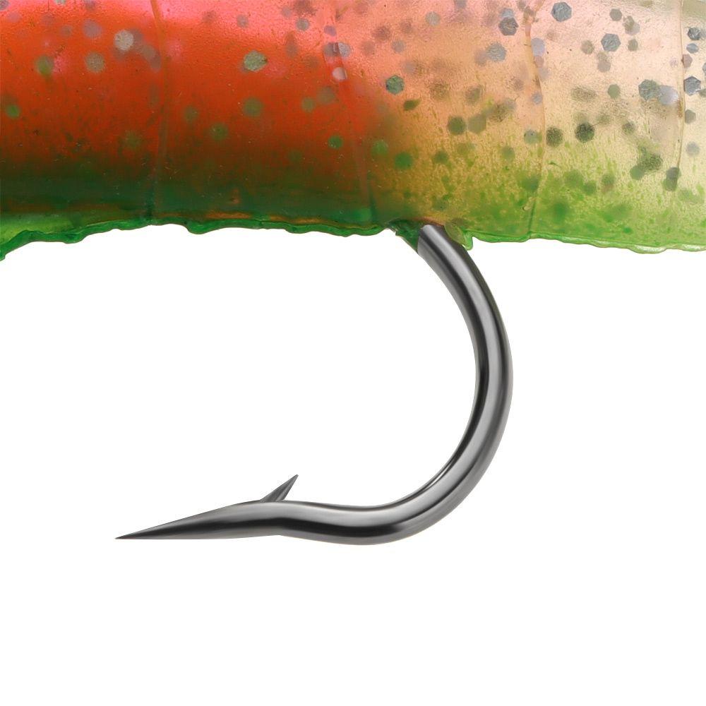 Mồi Câu Cá Giả Hình Con Tôm Bằng Silicone Mềm Phát Sáng