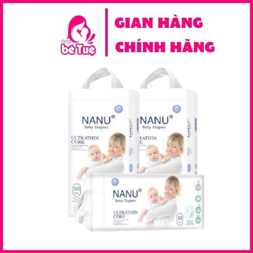 Bỉm Dán/ Quần Nanu M/L/XL/XXL/XXXL 50 Miếng