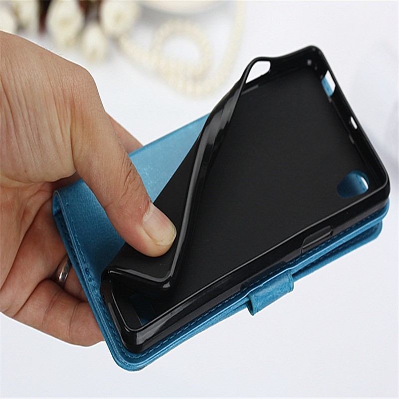 Bao da dạng ví có ngăn đựng thẻ chống sốc cho OPPO F1 A35 X9007 | BigBuy360 - bigbuy360.vn