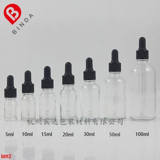 Chai nhỏ giọt trong suốt Y 5 / 10 / 15 / 20 / 30 / 50 / 100ml