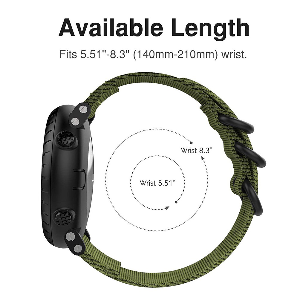 Dây đeo đồng hồ Suunto Core kèm 2 khóa thay thế