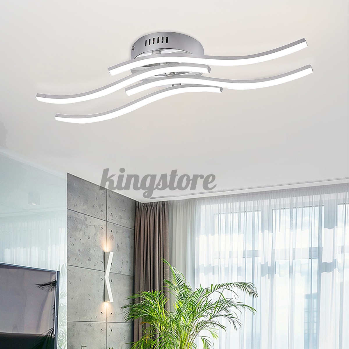 4 Light LED Ceiling Lights Acrylic Kitchen Living Bedroom Pendant Modern Lamps