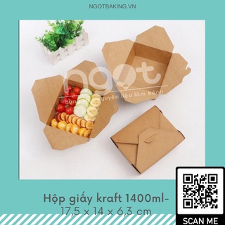 Hộp giấy kraft 1400ml
