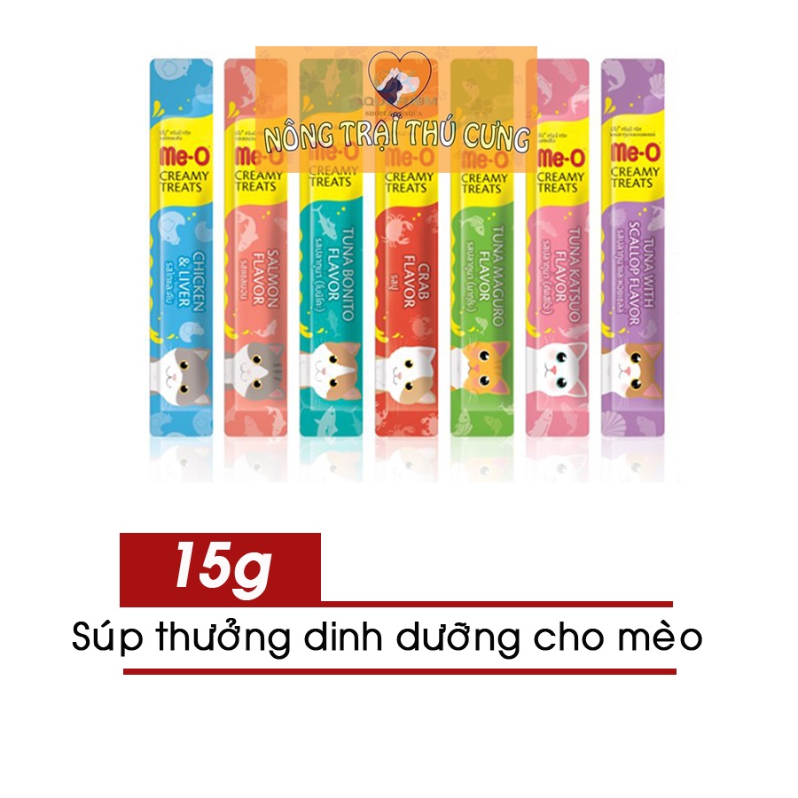 Súp Thưởng Me-O Creamy Treats  Thanh Lẻ 15g
