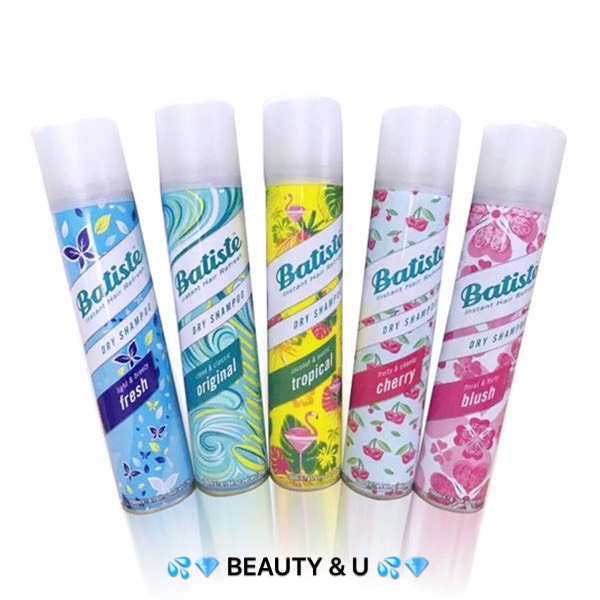 DAU LÀ GỘI KHÔ BATISTE DRY SHAMPOO 200ml UK