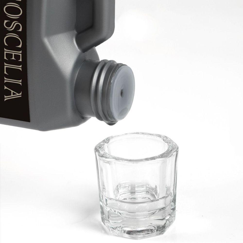 OCEANMAP Cốc Thủy Tinh Đựng Bột UV Hình Bát Giác