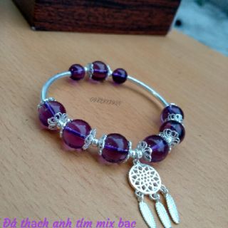 Charm bạc treo tua ba lá sỉ