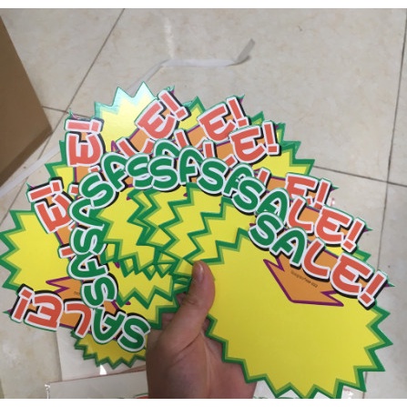 Giấy sale, giấy ghi giá sản phẩm, biển sale, biển giảm giá, bảng ghi giá (1 túi 10 tờ)