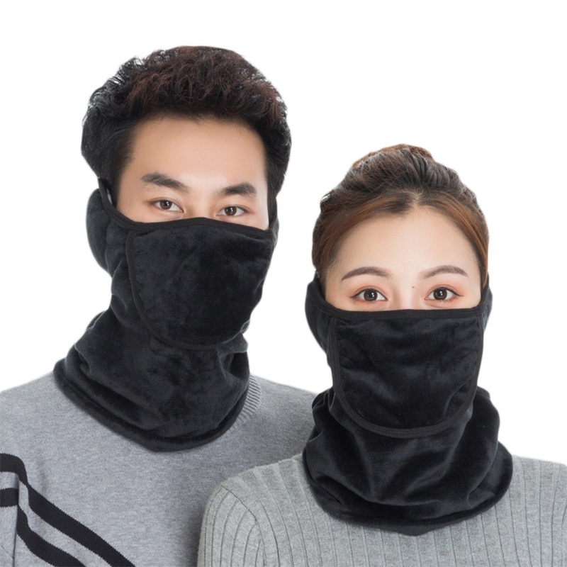 Khẩu Trang Giữ Ấm Nửa Mặt Màu Sắc Đơn Giản Cho Nam Và Nữ