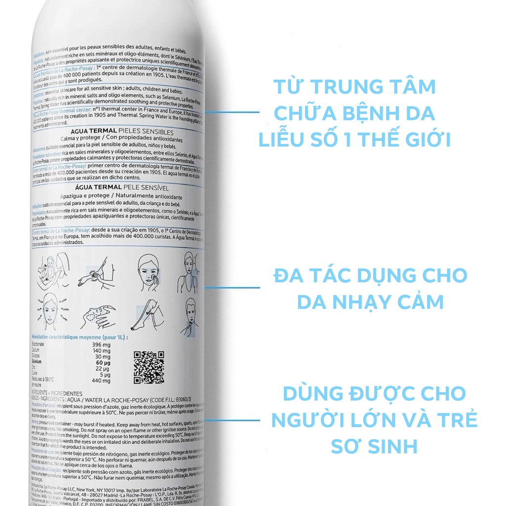 Xịt khoáng làm dịu và bảo vệ da La Roche-Posay Thermal Spring Water | BigBuy360 - bigbuy360.vn