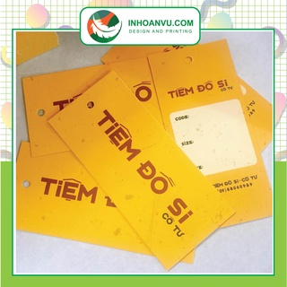 Combo 500 tag giấy tiệm đồ si cô tư - in theo yêu cầu