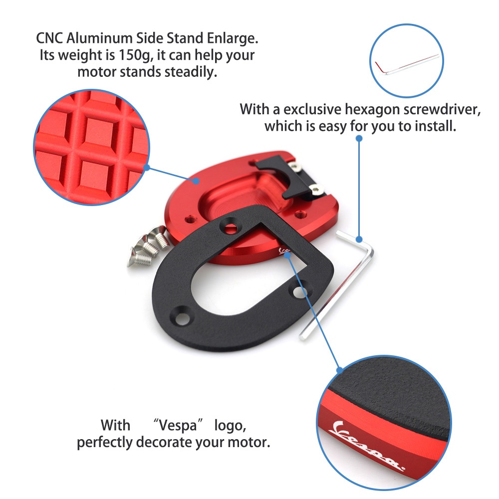 Đế Chân Chống Xe Máy VESPA GTS 300 250 GTV Chất Lượng Cao