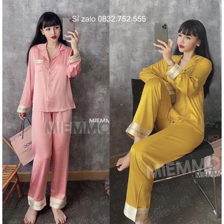 BỘ LỤA SATIN TRƠN CHỮ TAY DÀI