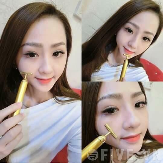 Máy massage rung đa vị trí Beauty Gold 24k Loại Tốt Nhất giảm căng thẳng cực nhanh chóng  B08B76