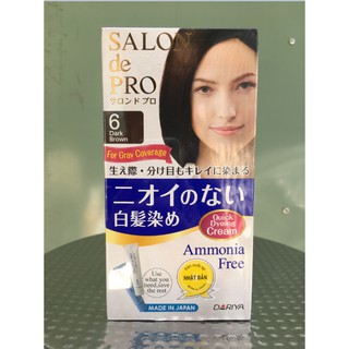 Thuốc nhuộm tóc Salon de Pro 6 Màu nâu đậm 40g