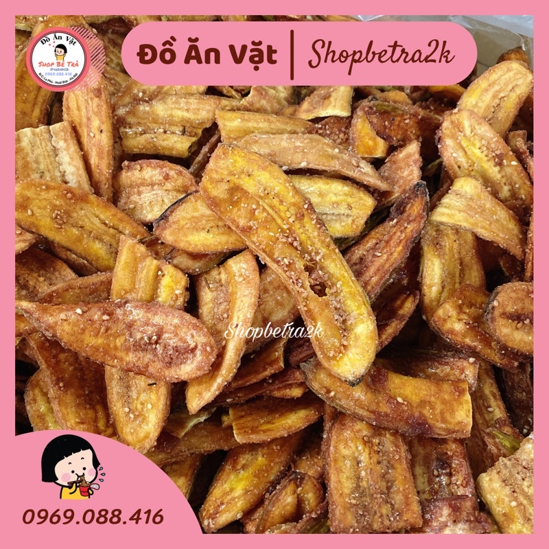 Chuối sấy mè giòn ngon 🤤 |500gr|