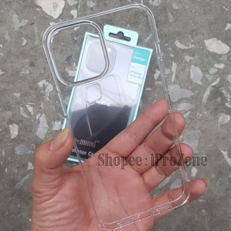 Ốp lưng trong siêu mỏng Memumi cho iPhone 15 Pro Max , 14 Plus  ,11 , 12 ,13 Pro Max chống ố vàng , siêu nhẹ chính hãng