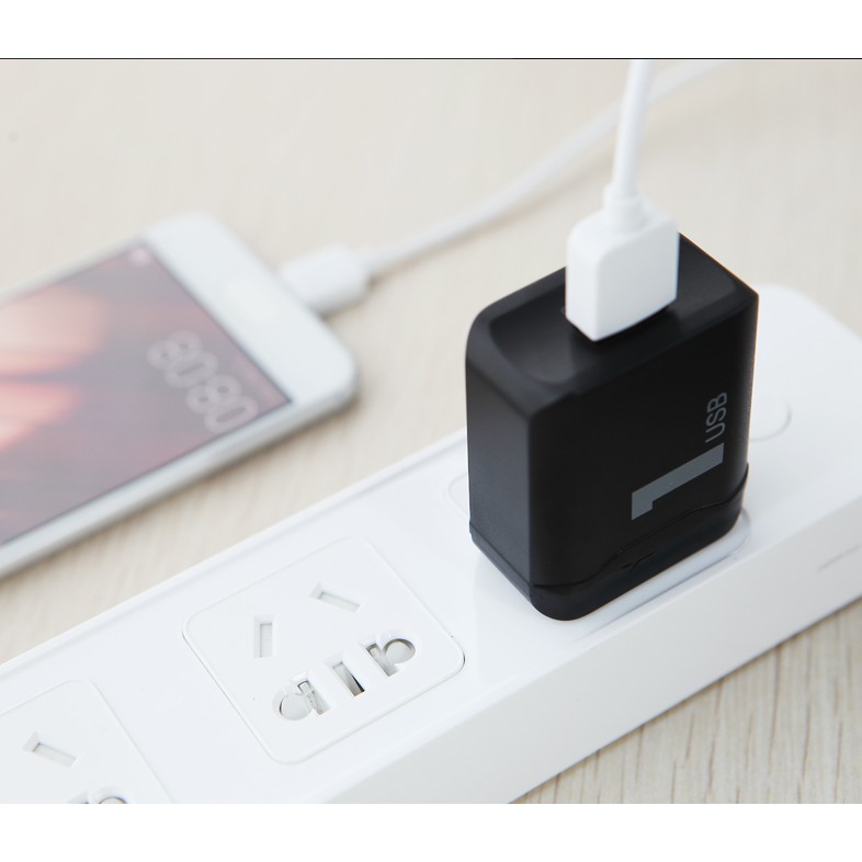Cốc Sạc Nhanh Quick Charge 3.0 Rock T12 - 1 cổng USB