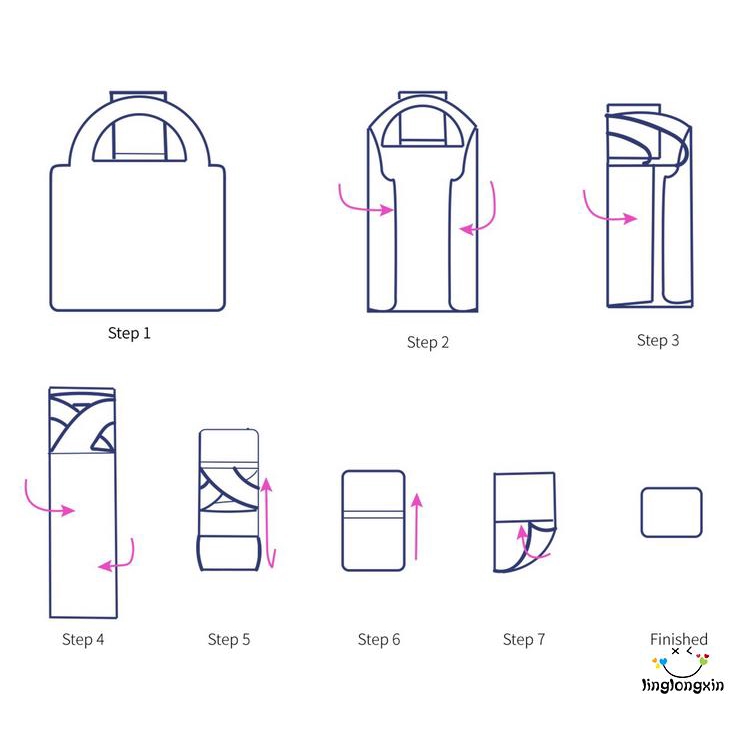 LLX-Túi xách mua sắm dạng gập tiện dụng
