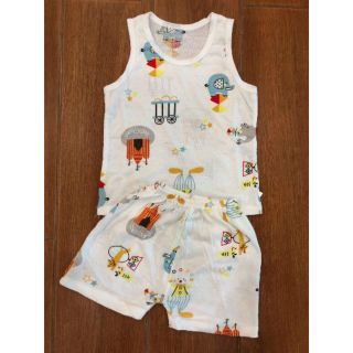 Bộ cotton thông hơi sát nách cho bé