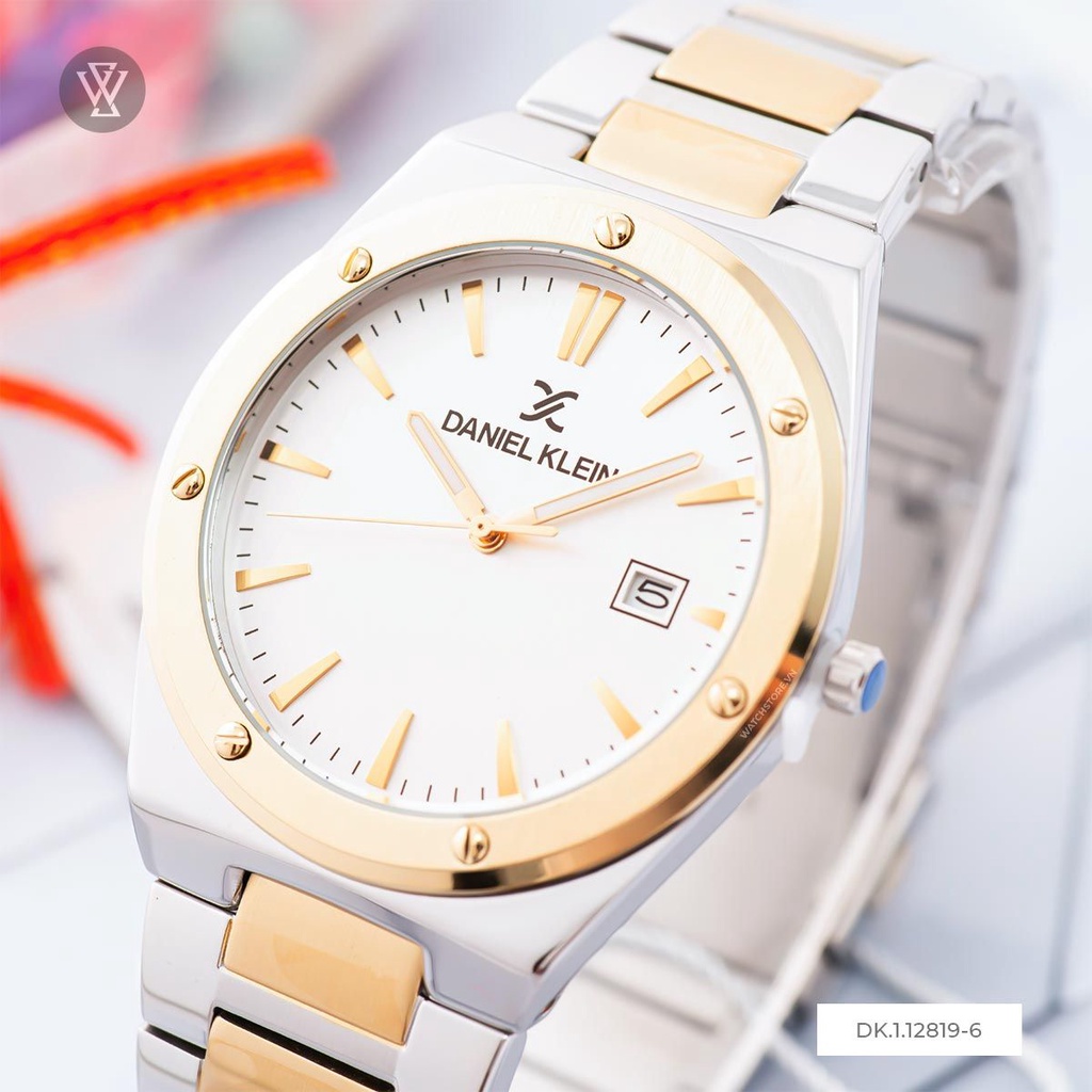 Đồng Hồ Quartz Nam Daniel Klein WATCHSTORE DK.1.12819-6 Mặt Kính Khoáng 41mm, Dây Kim Loại, Vỏ Thép Không Gỉ
