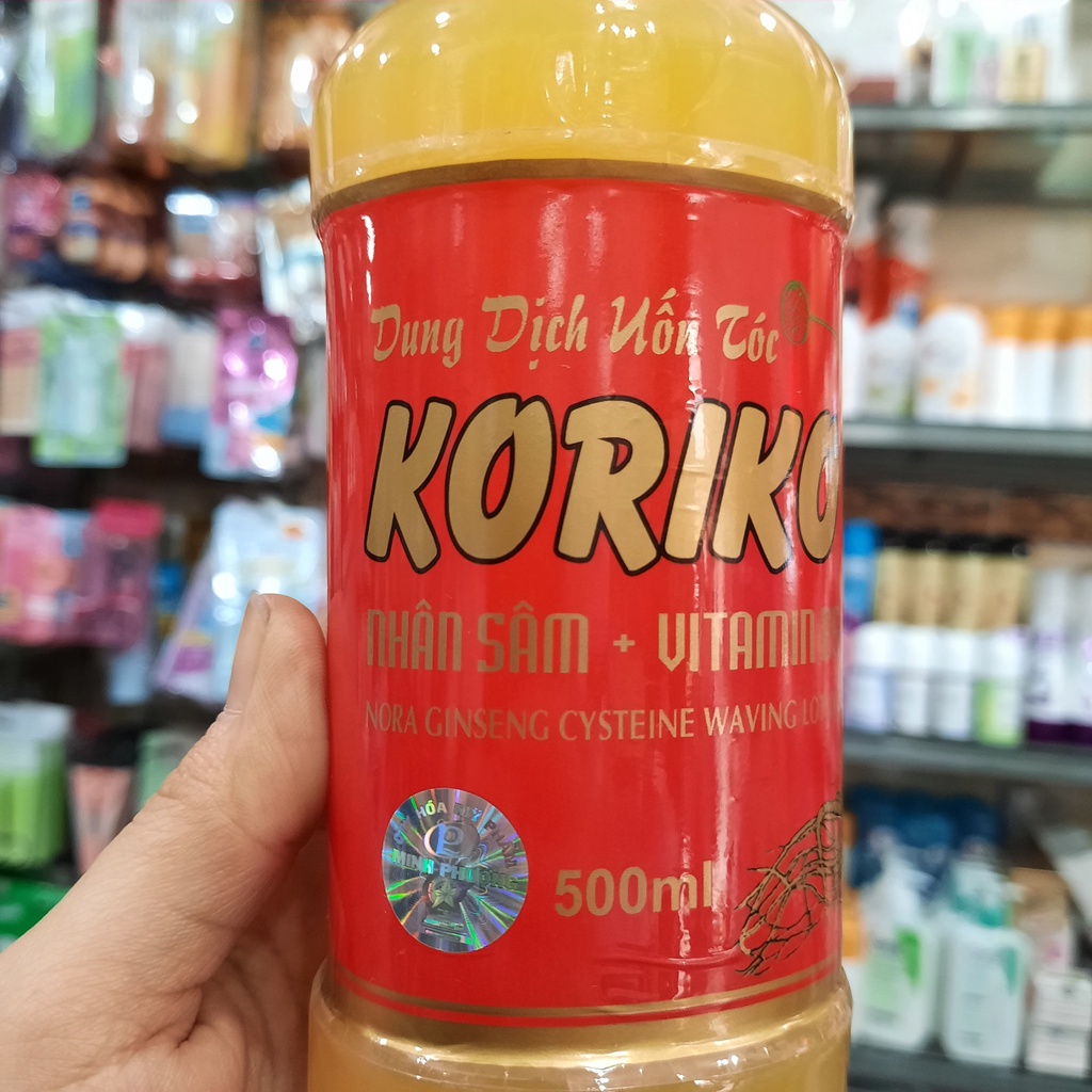 DUNG DỊCH UỐN TÓC KORIKO NHÂN SÂM + VITAMIN B5 - 500ml