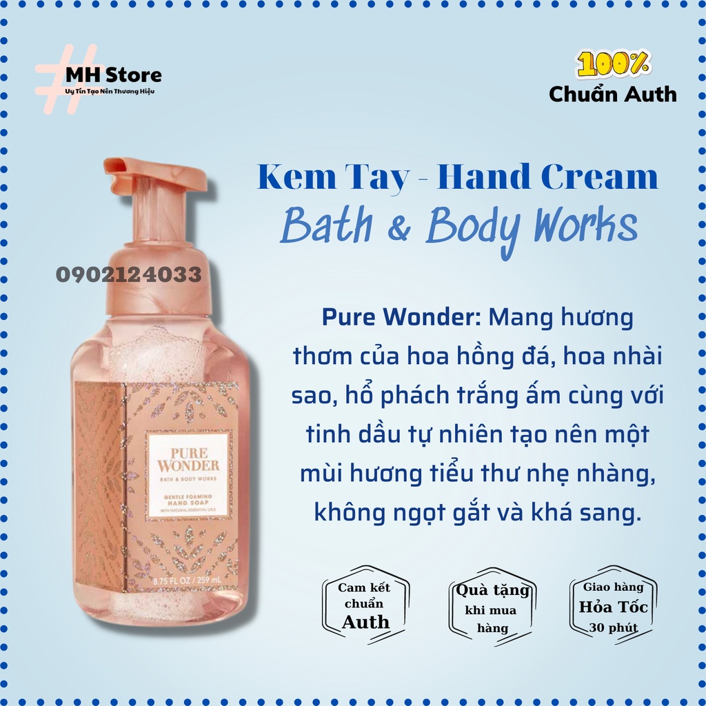 Bộ Sản Phẩm PURE WONDER Xịt Thơm Lotion, Sữa Tắm, Nước Rửa Tay, Nến Bath and Body Works