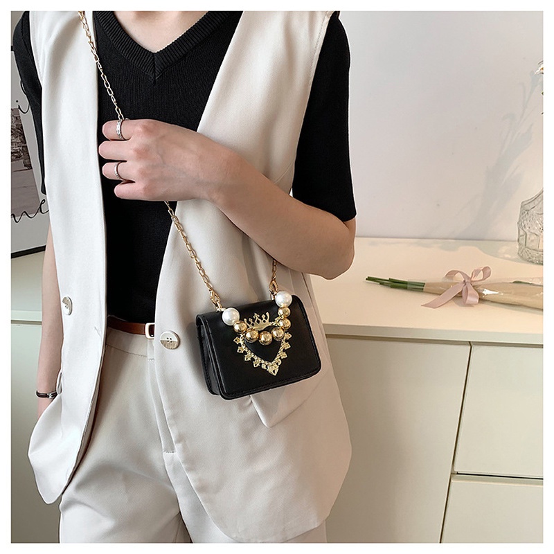 Túi Đeo Chéo Hình Vuông Nhỏ Đính Ngọc Trai Thời Trang Mới 2022 NB00211