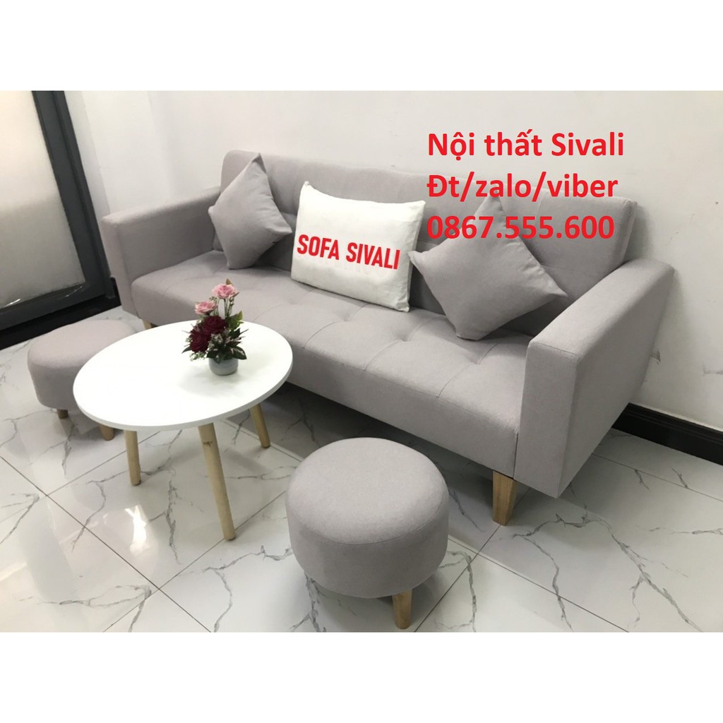 Bộ ghế dài sofa bed tay vịn phòng khách sopha sivali salon