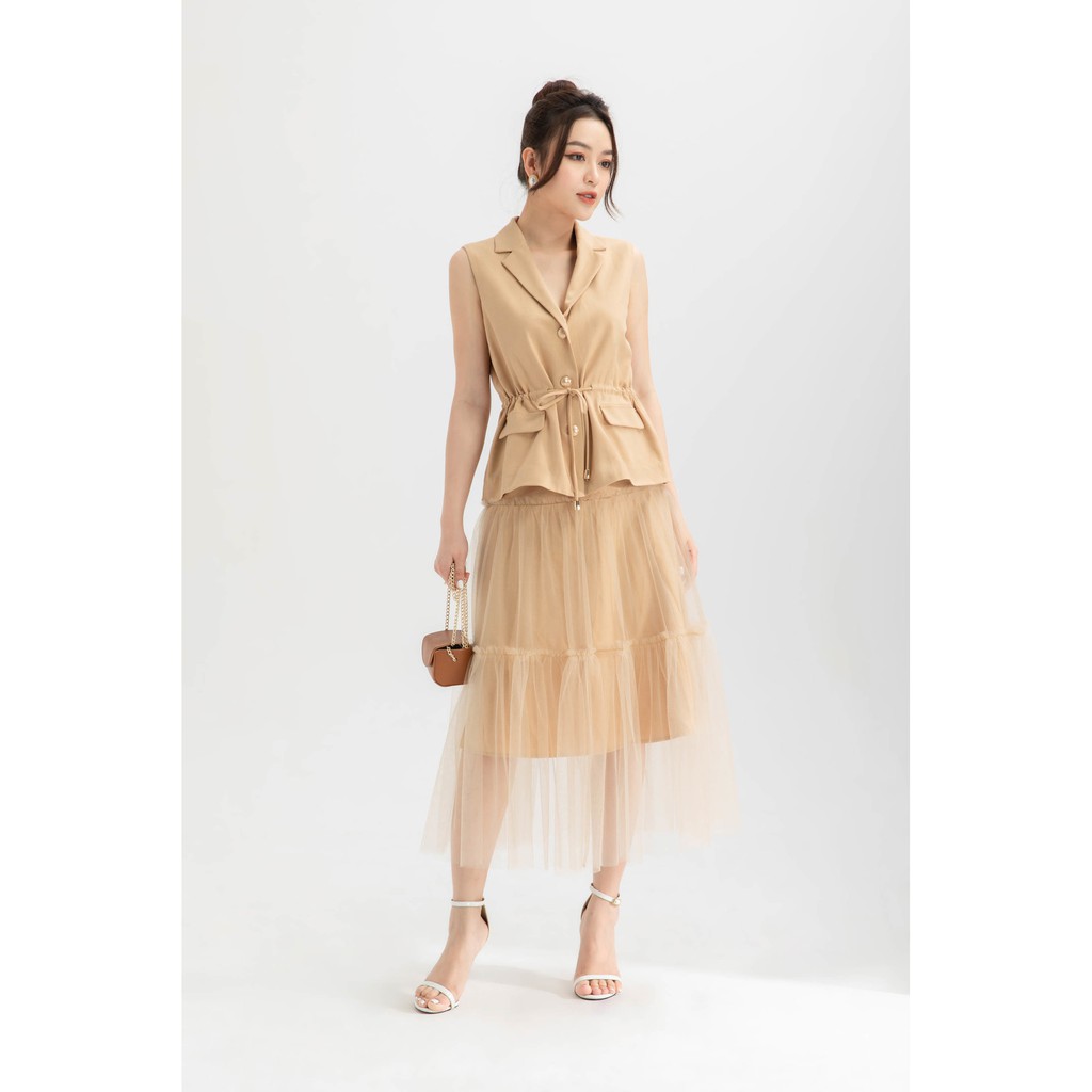 _Chân váy lưới xòe xếp tầng nữ IVY moda MS 31B8572 | BigBuy360 - bigbuy360.vn