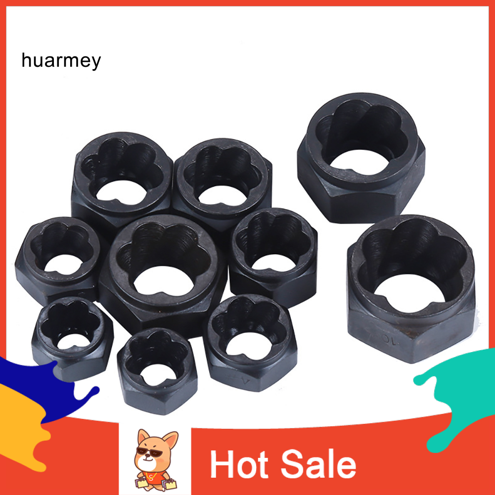 Bộ 10 Cờ Lê Tháo Gỡ Bu Lông Bị Hỏng Bằng Kim Loại Tiện Lợi