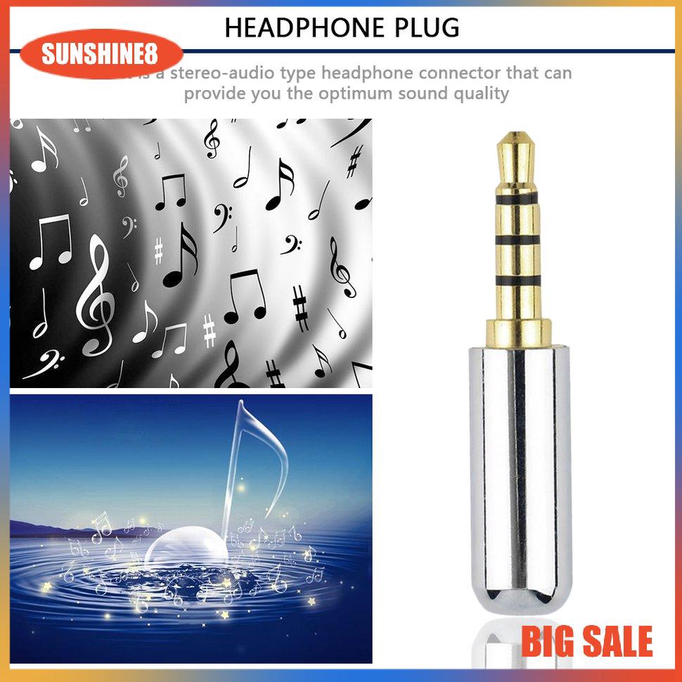 Giắc Cắm Tai Nghe 3.5mm Bằng Hợp Kim Nhôm