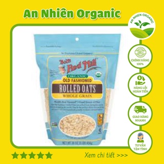 Yến mạch cán vừa hữu cơ bob's red mill