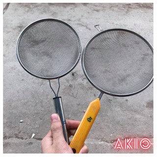 Rá lọc cua inox 2 lưới rây bột , thực phẩm tiện ích akio
