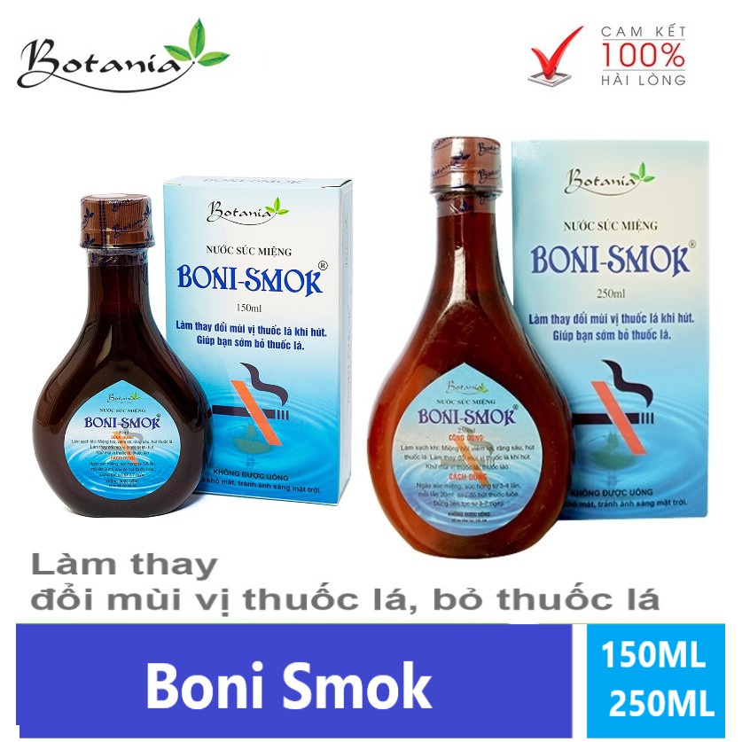 Nước súc miệng giúp sớm bỏ thuốc lá Boni-Smok (250ml)