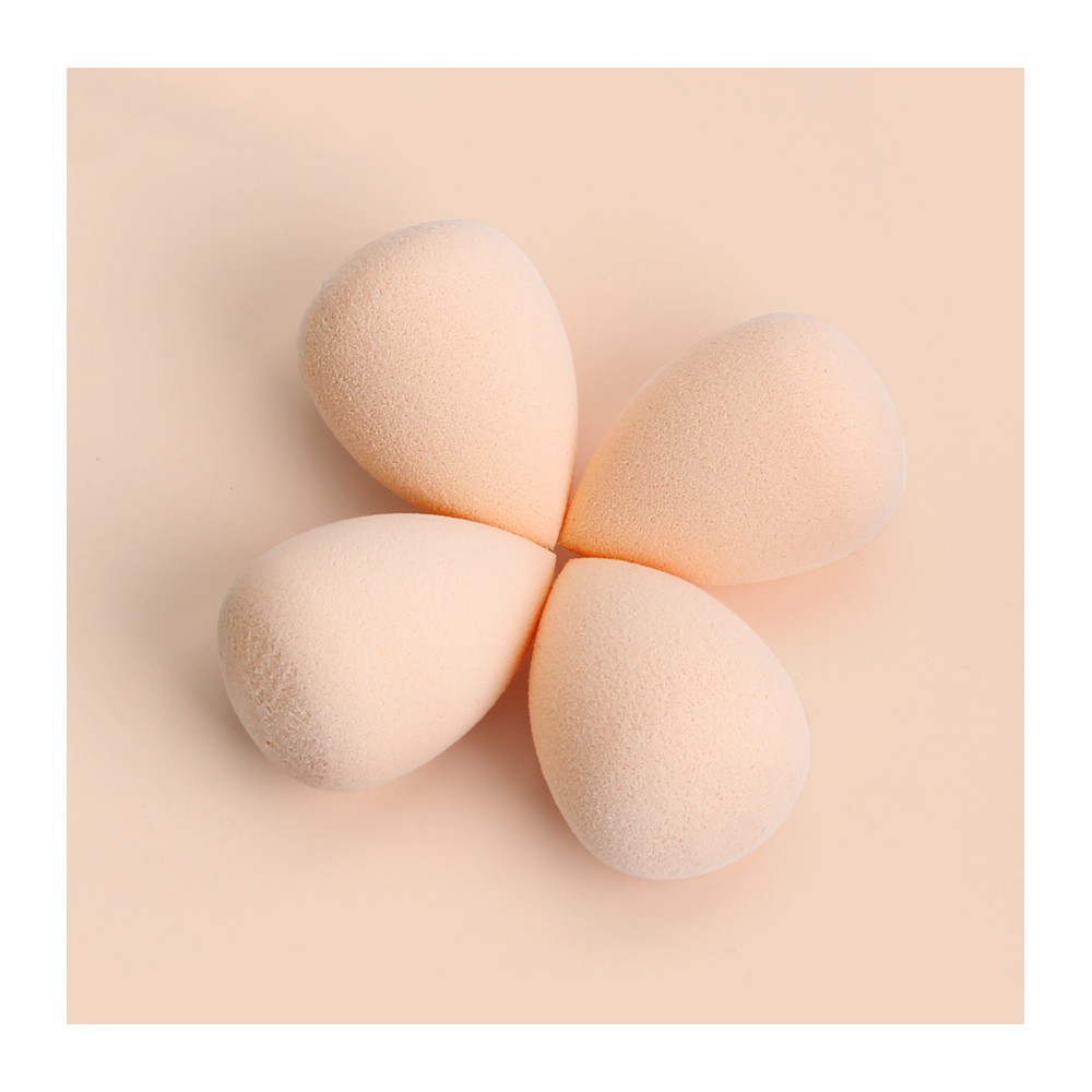 Bộ 4 miếng mút trang điểm MAGEFY có hộp với 3 màu có sẵn hình giọt nước/bầu/cắt vát (màu ngẫu nhiên)