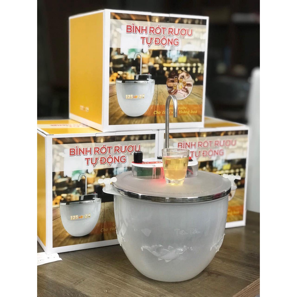 MÁY RÓT R ƯỢU TỰ ĐỘNG CẢM BIẾN 1 CHẠM TIỆN DỤNG