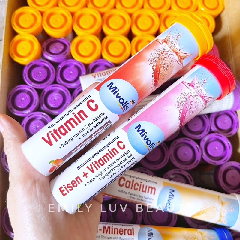 Viên sủi Mivolis ống 20 viên