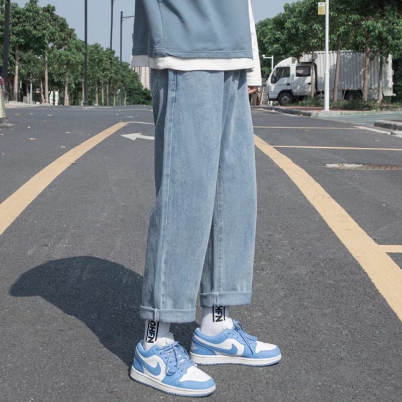 Quần Jean Nam Baggy ống suông, rộng xanh sky, xanh sáng hottrend hàn quốc 2021-Trend Clothing! | BigBuy360 - bigbuy360.vn