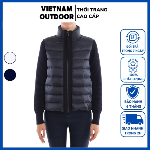 Áo Khoác Lông Vũ Phối Len Nam/Nữ MONCLER - Áo Phao Chất Liệu Lông Vũ Cực Ấm
