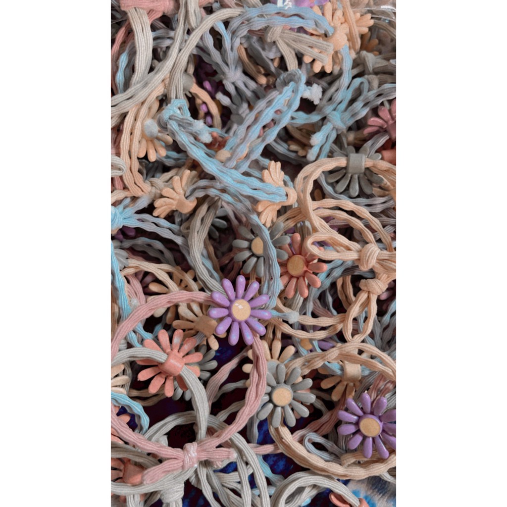 Chun Buộc Tóc Hoa Cúc Họa Mi ,Dây Cột Tóc Daisy Hoa Cúc Loại Đẹp Co Giãn Xinh Xắn,Nhiều Màu Dành Cho Nữ