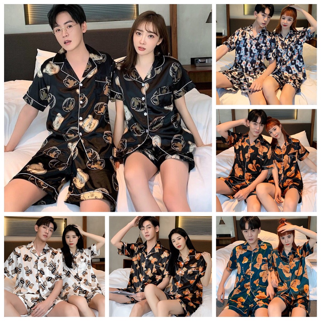 Đồ ngủ pijama nam nữ lụa bóng