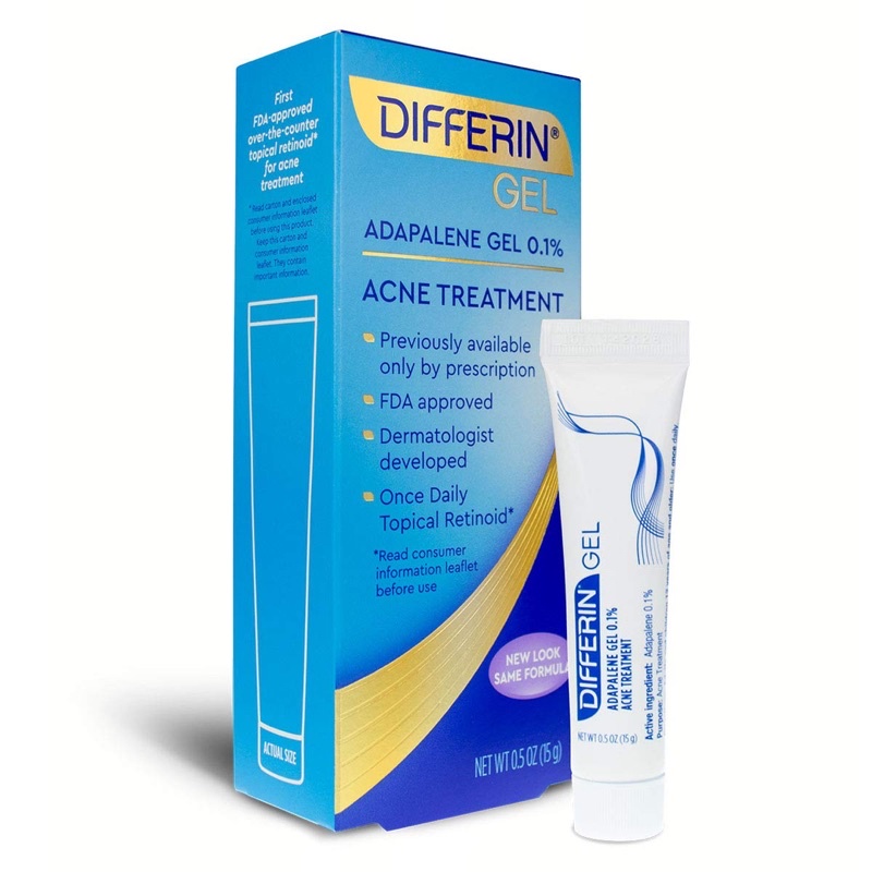 [ NHẬP MỸ]  Gel giảm Mụn Differin Adapalene 0.1% 15g